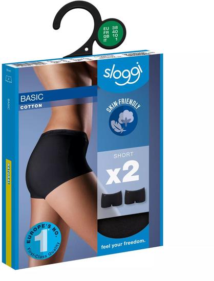 Sloggi Basic H Short 2er Pack schwarz