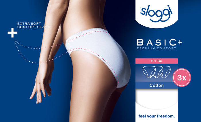 Sloggi Basic+ Tai 3er Pack white