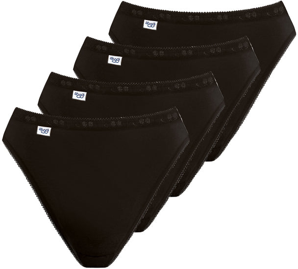 Sloggi Basic+ Tai 4er Pack black