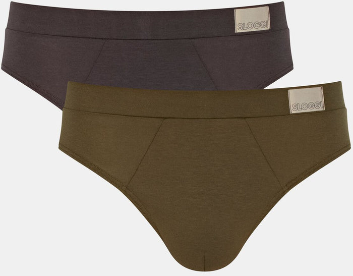 Sloggi GO Natural Brief 2er Pack mehrfarbig