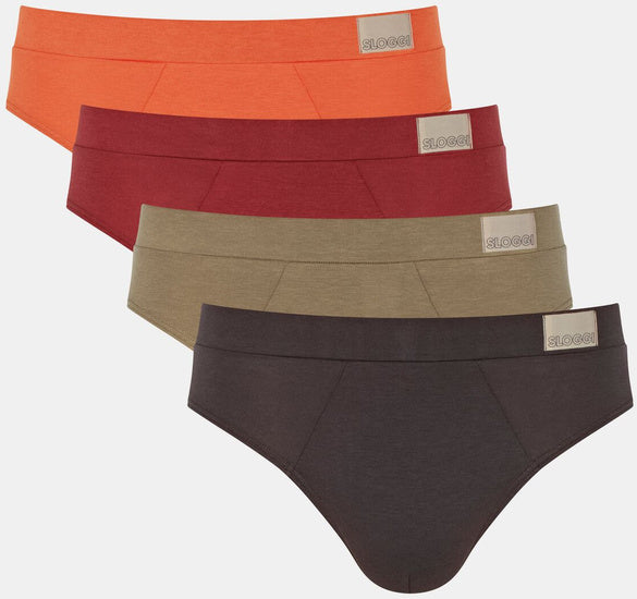 Sloggi GO Natural Brief 4er Pack mehrfarbig
