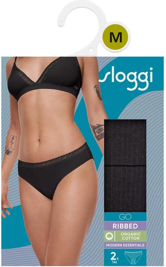 Sloggi GO Ribbed H Tai 2er Pack schwarz