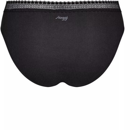 Sloggi GO Ribbed H Tai 2er Pack schwarz