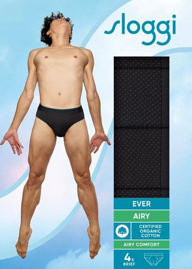 Sloggi men EVER Airy Brief 4er Pack schwarz