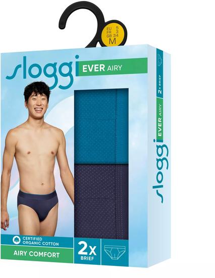 Sloggi men EVER Airy H Brief 2er Pack blau