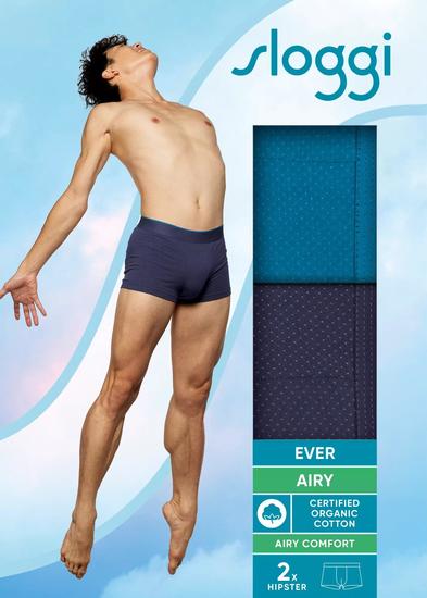 Sloggi men EVER Airy Hipster 2er Pack blau