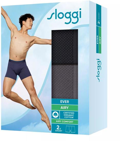 Sloggi men EVER Airy Short 2er Pack schwarz