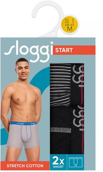 Sloggi men Start Short 2er Pack box  dark combination