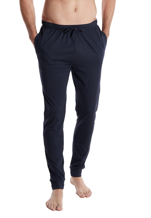 TOM TAILOR Pyjama Hose blau-dunkel-uni