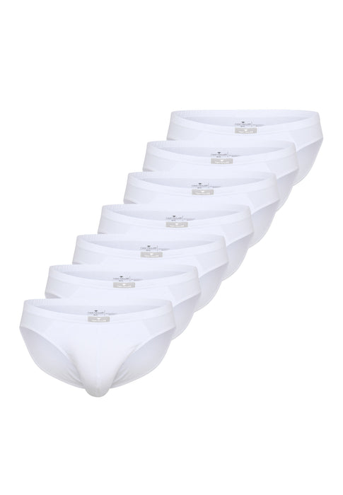 TOM TAILOR Mini Slip 7er-Pack weiß-hell-uni