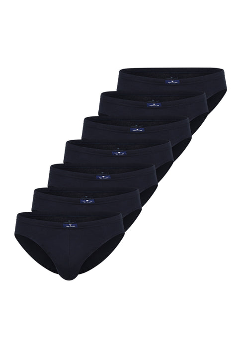 TOM TAILOR Mini Slip 7er-Pack blau-dunkel-uni