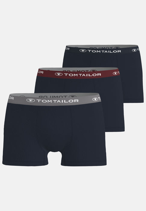 TOM TAILOR Hip Pants 3er Pack blau-dunkel-multicolor