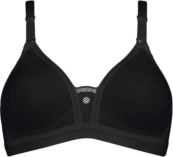 triaction by Triumph TROPHY  Damen Miederwaren BH kurz Mittelträger ohne Bügel schwarz