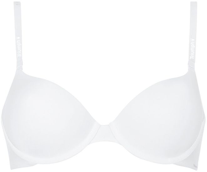 Triumph Body Make-Up Damen Miederwaren BH kurz Mittelträger mit Bügel weiß