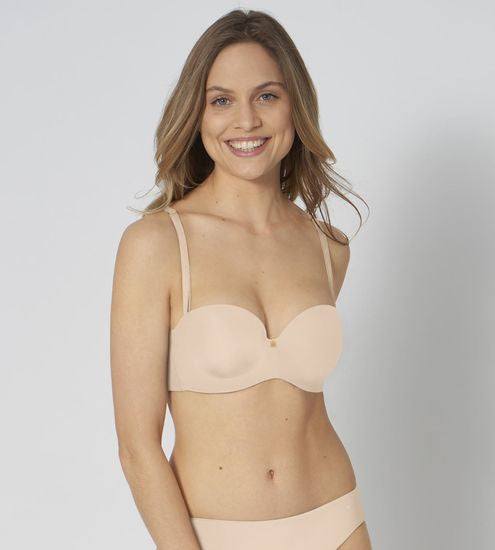 Triumph Body Make-Up Essentials Bügel-BH mit Einlage und abnehmbaren Trägern nude beige