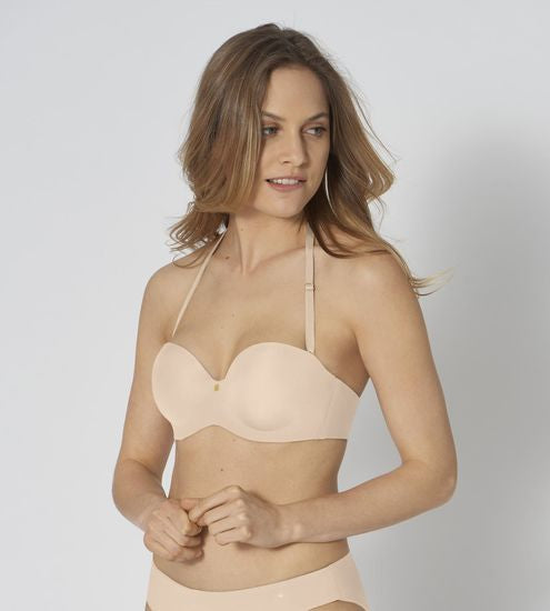 Triumph Body Make-Up Essentials Bügel-BH mit Einlage und abnehmbaren Trägern nude beige