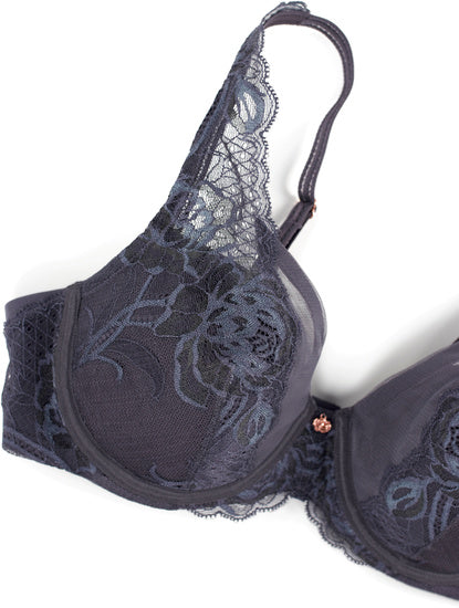 Triumph Bra molded Wild Peony Florale WP pebble grey