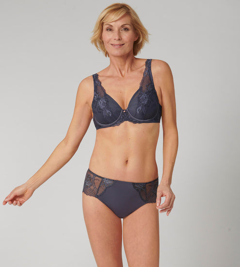 Triumph Bra molded Wild Peony Florale WP pebble grey