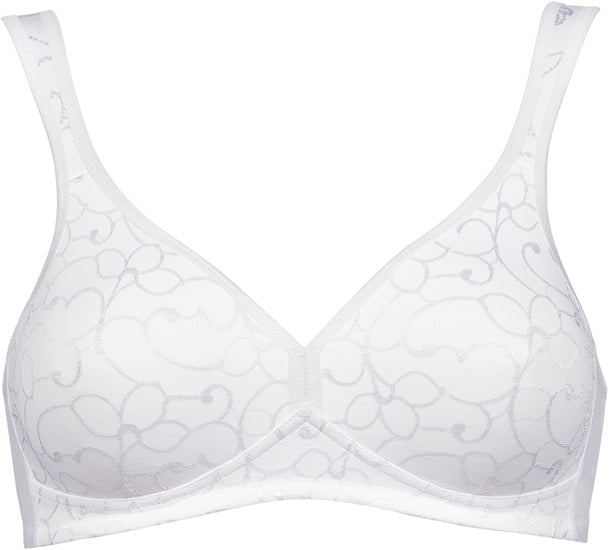 Triumph Elegant Cotton  Damen Miederwaren BH kurz Mittelträger ohne Bügel white