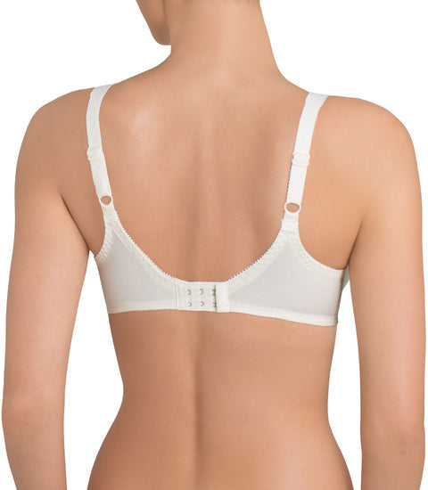 Triumph Ladyform Soft  Damen Miederwaren BH kurz Mittelträger mit Bügel  Offwhite/Vanille (chrysantheme)