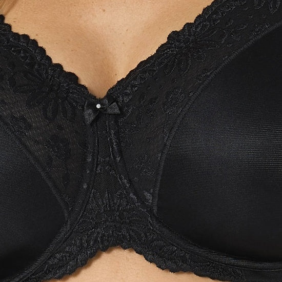 Triumph Ladyform Soft  Damen Miederwaren BH kurz Mittelträger mit Bügel schwarz