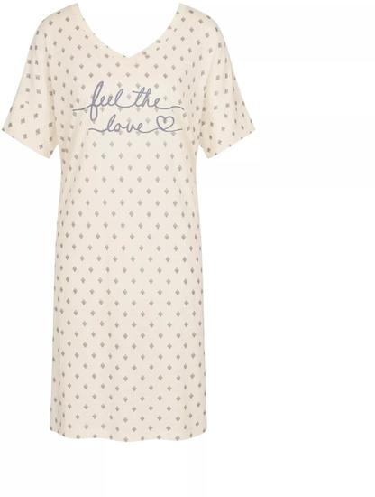 Triumph Nightdresses Nachthemd (Strickware), Kurzarm 10 CO/MD puder