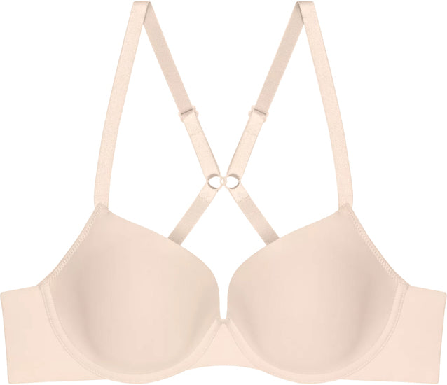 Triumph Pure Micro Bügel-BH mit Halbschale und Einlage cameo beige