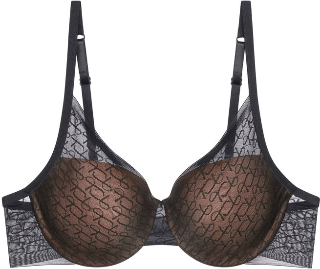 Triumph Signature Sheer Bügel-BH mit Halbschale und Einlage schwarz