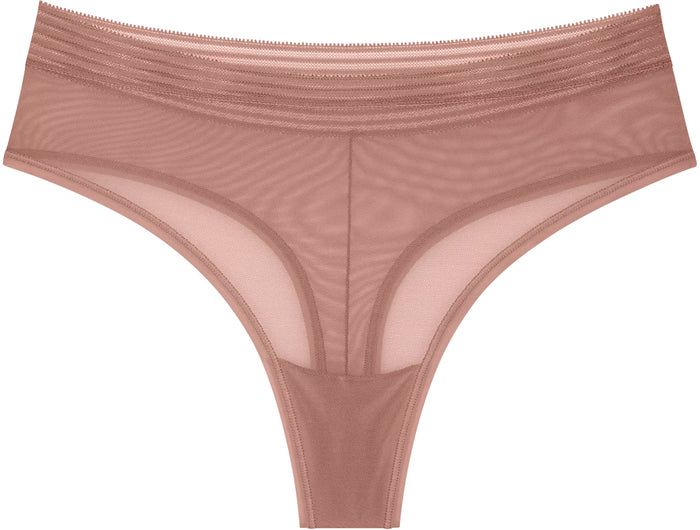 Triumph Tempting Sheer Highwaist String toasted almond