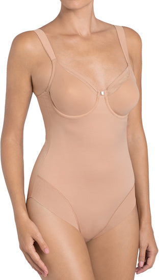 Triumph True Shape Sens Korselett beige, Body (Mieder) mit Formbügel