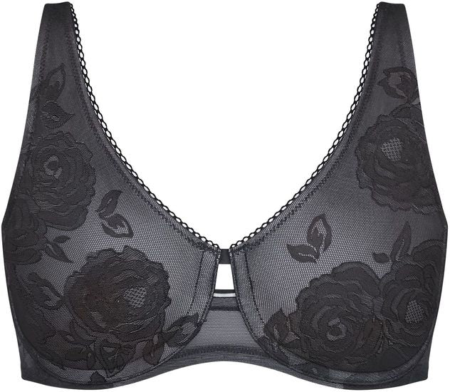 Triumph Wild Rose Sensation Bügel-BH, Minimizer black