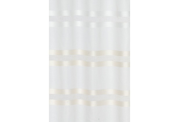 Elbersdrucke Kiruna 06 Schlaufenschal halbtransparenter Vorhang weiß braun 