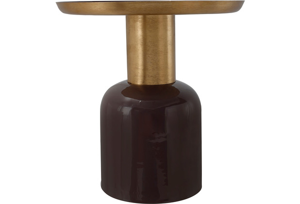 Kayoom Beistelltisch Art Deco 825 Dunkellila / Gold | Kerzenständer