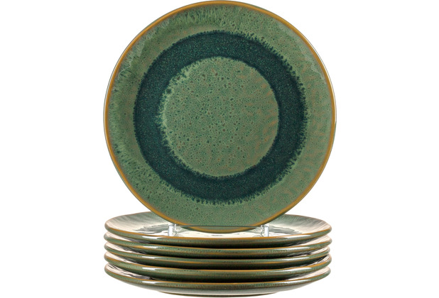 Leonardo Matera Keramikteller 6er-Set grün cm 22,5