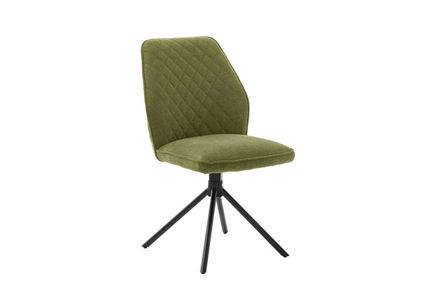 MCA furniture ACANDI 4 Fuß Stuhl, 2er Set, olive