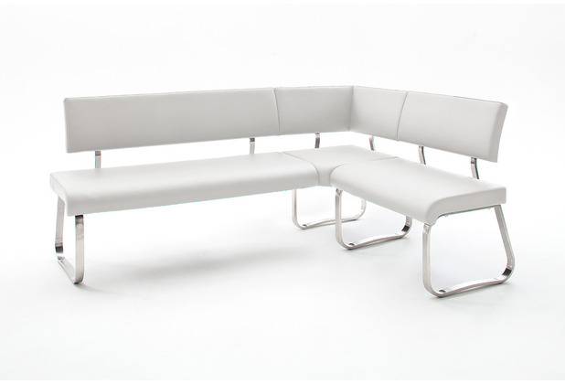 MCA furniture ARCO Eckbank, Kunstlederbezug weiß