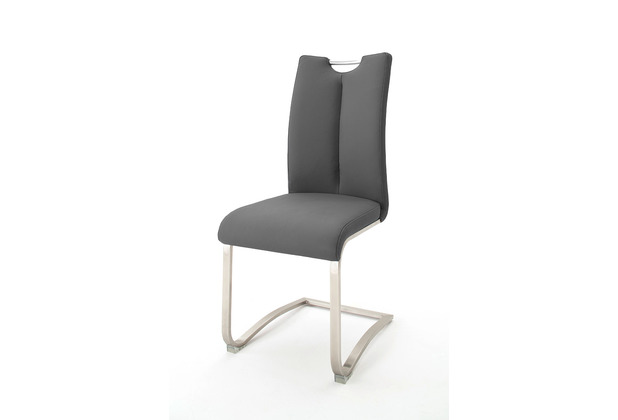 MCA furniture ARTOS Schwingstuhl mit Griffloch 2, 2er Set, grau