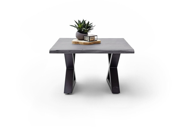 MCA furniture Cartagena Couchtisch grau anthrazit lackiert X-Bein 75 x 45 x  75 cm