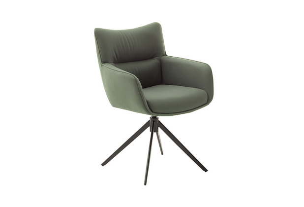 MCA furniture LIMONE 2 Gestell in Schwarz matt lackiert, 2er Set, olivegrün